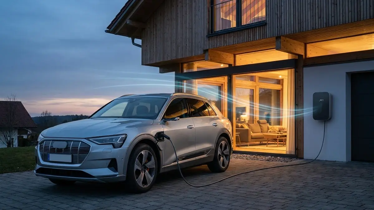 Beim bidirektionalen Laden speist dein E-Auto Strom zurück – seit 2026 ohne doppelte Netzentgelte.