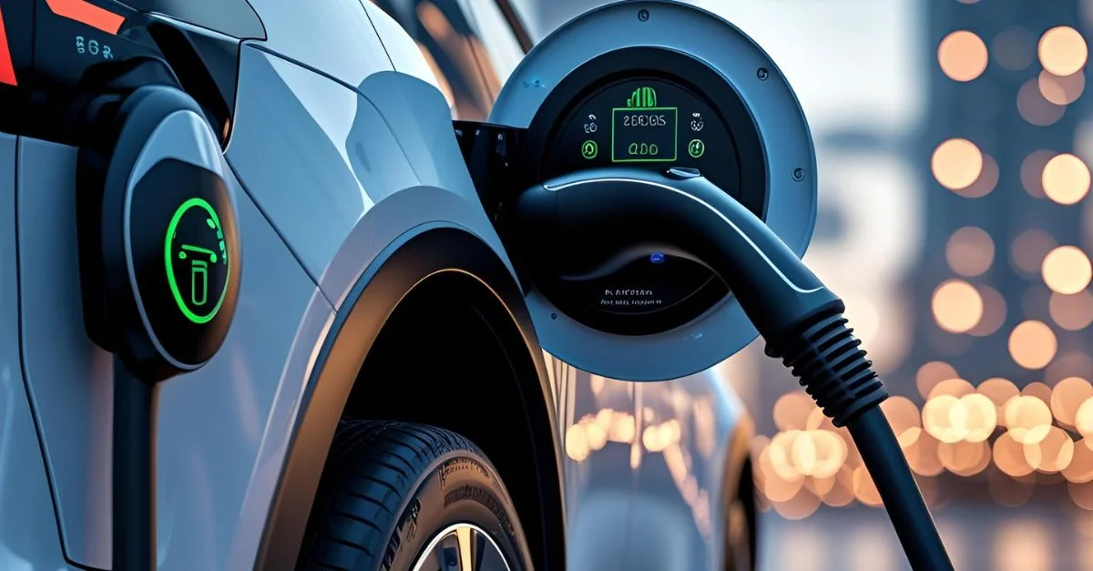 Elektroauto am Bordstein laden