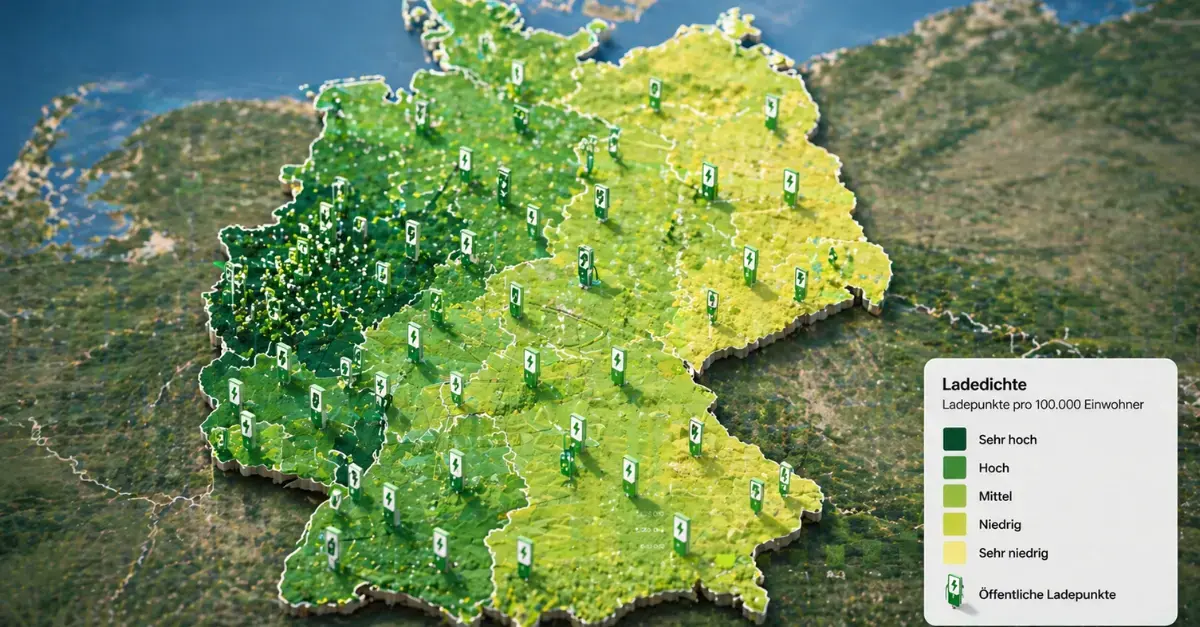 Das Ladenetz ist regional verschieden