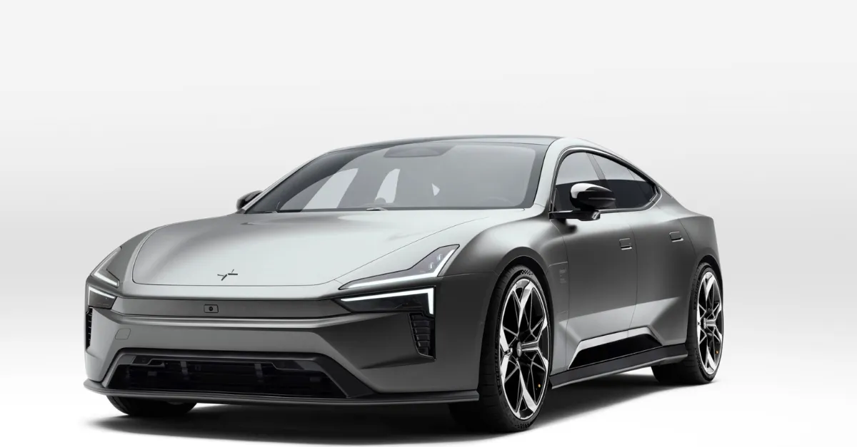 Polestar 5 Elektroauto in Grau – dynamische Premium-Limousine mit sportlichem Design und innovativer Technik