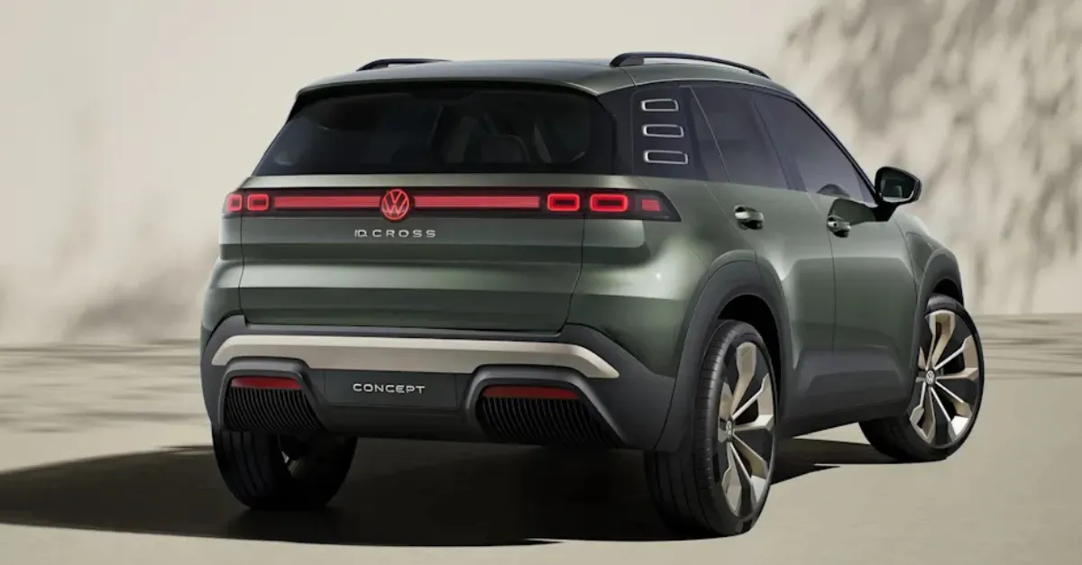 VW ID. Cross Concept Elektro-SUV in Grün – vollelektrisches Crossover-Modell mit Offroad-Optik auf MEB-Plattform