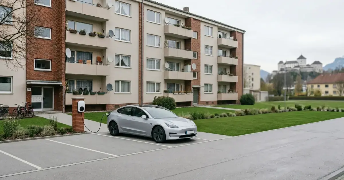 Förderung für Ladeinfrastruktur in Mehrparteienhäusern bis 2.000 Euro pro Stellplatz