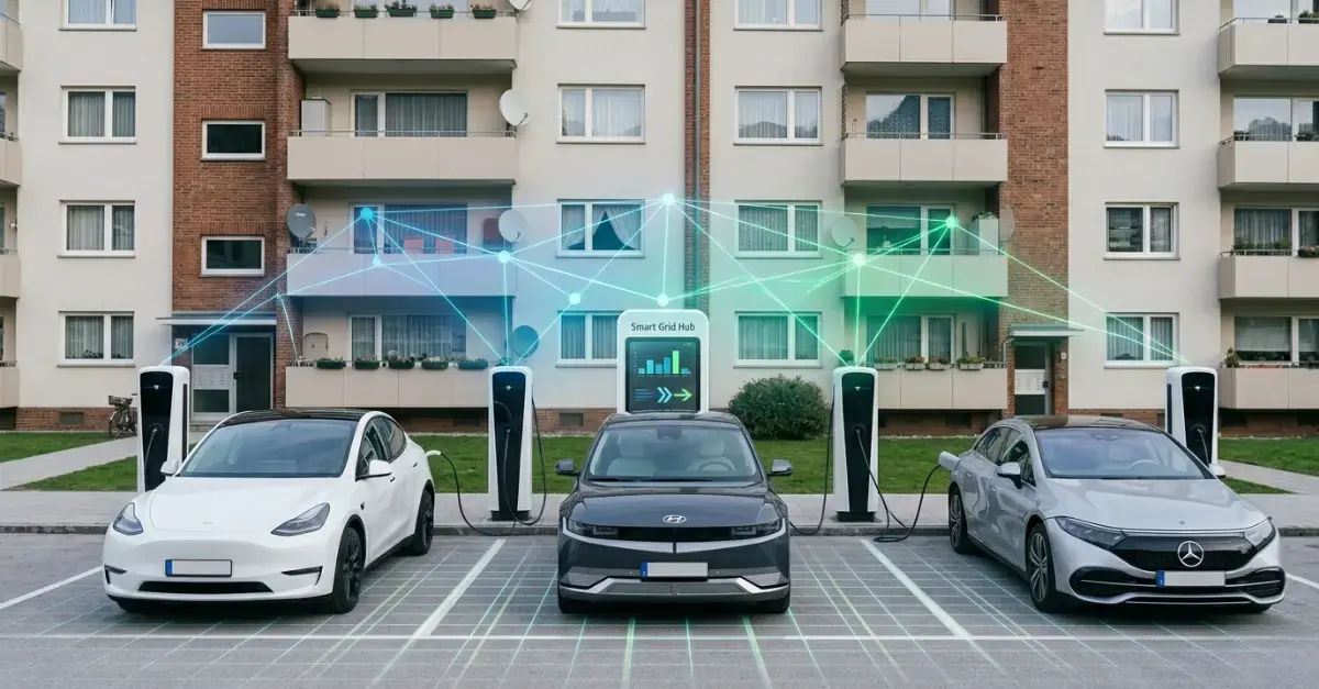 Lastmanagementsystem für mehrere E-Autos zur Vermeidung von Überlastung